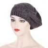 Bérets doux lisse Chenille matériel hiver chapeaux pour femmes béret casquette élégant artiste peintre casquettes couverture dames chapeau