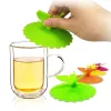 New Cute Butterfly Silicone Cups Lids Leakproof Colorful Lovely 3D Butterfly Leaves Cup Cover Dustproof Seal Lid for Mug tt0130