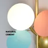 Wall Lamp Nordic Macaron Lights AC90-260V Creative Designer Parlor Kid's Bedroom Bedside Cafe Decoration Modern Sconce Lighting