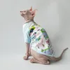 Cat Costumes WMXZ Sphinx Hairless Kitty Clothes Dog Jumpsuit Outfit Coat Pet T-shirt Costume Summer Dress Hoodies Cotton Sphynx Shirt