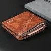 Fashion Hot Selling Men's Short Wallets Top Men Casual Coin Bag Minimalist Thin Purse Card Pack Purse PU Leather Wallet for Men