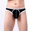 Underpants Men Briefs Sexy Bow-Rise U Convex bolsa calcinha