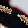 كلاش الإسورة للنساء مصمم سوار الماس للرجل مطلية بالذهب عيار 18 قيراط T0P أعلى جودة عداد جودة عالية مجوهرات الأزياء الفاخرة النمط الكلاسيكي هدية رائعة 002