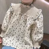 Kinderen shirts bloemen blouse voor babymeisjes volle mouw shirt kinderen mode katoen Turtleneck blouses peuter kinderen lente herfst herfst t shirt 230317