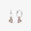 s925 Sterling Zilveren Hart Bedels Hanger Oorknopjes Vrouwen met Originele DOOS voor Pandora Verjaardagscadeau Sieraden E011