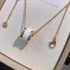 BUIGARI zero1 Collana di design serie ceramica CNC per donna Placcata in oro 18 carati regalo di gioielli in stile classico di lusso di altissima qualità per la fidanzata 031