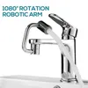 Autres fournitures de toilette pour le bain Rallonge de robinet rotative à 1080 degrés Bras robotique en métal en forme de U Universel Double modèle Filtre anti-éclaboussures Robinet Maison Salle de bains 230316