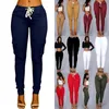 Women's Leggings Womens Girls Casual High Waist Cotton Skinny Stretch Cargo Slim Fit