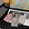 Fashion glitter bling cellulare custodia per iPhone 14 14pro 13 13pro 12 12pro 11 pro max classic triangolo designer protezione custodia shockproof cover