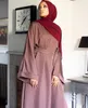 Ubranie etniczne Ramadan Abaya muzułmańska sukienka hidżabu Abayas dla kobiet Dubaj Turcja Islam Kaftan Robe Longoe Femme Musulmane vestidos Largos 230317