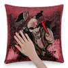 Federa per cuscino DBD Dead By Daylight Huntress amp; Amp The Entity Federa con paillettes Moda regalo per lei Lui Gaming