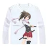 Herren T-Shirts Trinity Seven The Magicians T-Shirts Männer Hip Hop Langarm Anime Shirt Arata Kasuga Cosplay Motive Frauen