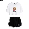 Womens TShirt Women TshirtsMen Hoodie Rebekah Wing Merch Beki Fluffy Print Summer WomenGirl Sets Sexy Short Topsshorts Suit Two 230317