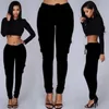 Women's Leggings Womens Girls Casual High Waist Cotton Skinny Stretch Cargo Slim Fit