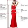 Party Dresses Elegant Scoop Sequin Evening Dress Long 2023 Women Mermaid Formal Gown Bodycon Maxi Prom