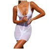 Casual Dresses Submissive Lingerie For Women Leather Ladies Womens Holiday Bod-ycon Mesh Dress Party Sexy Satin With Robe