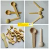 Mini cucharas de cocina para el hogar de madera natural, herramienta Scooper, sal, condimento, miel, cucharas de café, venta al por mayor