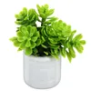 Flores decorativas, pequeñas plantas en maceta, decoración en miniatura, bonsái, adorno para niños, Mini casa verde