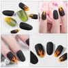 Faux ongles conseils ongles mat acrylique cercueil faux français couverture pleine presse flamme feu court sur