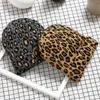 Giradas Feanie/Caveira Caps 2023 Inverno Leopard Postei Knitting Hap