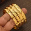 Bangle 24k 65mm Openable for Women Dubai Bride Wedding Etiópia Bracelete Africa Africa Jóias Gold Charm Party Gifts