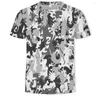 T-shirts pour hommes mode Camouflage impression 3D décontracté à manches courtes T-shirt matériau doux col rond en vrac vêtements de sport