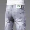 Men's Jeans Été nouvelle mode hommes jean pantalon droit élastique printemps coton affaires pantalon Style classique jean Denim homme pantalon Z0315