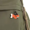 Épingles en émail poisson rouge broches de chapeau de sorcière personnalisées col de chemise insignes de revers mignon Animal drôle assistant bijoux cadeau pour enfants amis