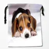 Sacs de rangement drôle chien cordon personnalisé imprimé recevoir sac taille 18X22cm