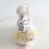 Vestuário para cães roupas de estimação de animais de estimação outono inverno médio pequeno vestido princesa elegante e lã quente gato moda de moda pufffy kitten puppy casaco chihuahau