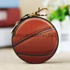 Creatieve stijl kleine opbergzak Key Case Basketball voetbalpatroon oortelefoon Pocket Kinderen Zipper Gift Coin Purse Organizer