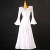 Robe de danse de salon d'usure de scène Costumes sociaux longs de norme nationale MQ328