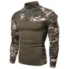 T-shirts voor heren tactische camouflage atletische t-shirts lange mouw mannen militaire kleding gevechten shirt aanval leger kostuum 230317