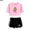 Womens TShirt Women TshirtsMen Hoodie Rebekah Wing Merch Beki Fluffy Print Summer WomenGirl Sets Sexy Short Topsshorts Suit Two 230317