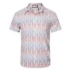 2023 Designer Chemises Hommes Tiger Lettre V chemise de bowling en soie Chemises Décontractées Hommes Slim Fit À Manches Courtes M-3XL