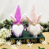 Easter Bunny Gnome Party Favor Faceless Dwarf Doll Easter Plush Rabbit Dwarf Holiday Table Decoration Home Decoration RRA