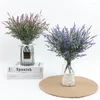 Dekorativa blommor konstgjorda lavendelblomma simulering växter plastisk falsk heminredning bröllop fest trädgård dekoration tillbehör grossist