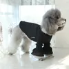 Abbigliamento per cani Maglietta per cuccioli Sezione sottile Cotone per animali domestici Pullover a maniche lunghe in pizzo con maniche lunghe Camicia per orsacchiotti Vestiti per barboncino Bichon XS