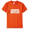 Erkek Tshirts Dunder Mifflin Paper Inc Ofis Tv Fuar Mens Pamuk Tshirt Erkek Kız Yaz Pamuk Tişört Unisex Giysileri 230317