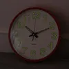 Wall Clocks 12inches/30cm Simple Clock Decorative Movement Luminous For Home Living Room (Black)