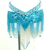 Stage Wear Professional Belly Dance Waist Belt Adjustable Fit Rhinestones Sequins Hip With Tassels