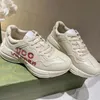 Leather Sneaker Women New Men with Strawberry Wave Mouth Tiger Web Print Vintage Trainer Casual Shoes 31889