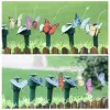Énergie solaire danse mouches papillons décorations de jardin flottant Vibration mouche colibri oiseaux volants cour jouets drôles