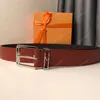 Designer de luxe hommes ceinture mode Vintage aiguille boucle affaires robe formelle ceintures largeur 35mm Premium peau de vache ceinture avec boîte orange