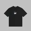 Мужские футболки мужская черная белая футболка с круглым шером с вышивкой с логотипом бренда 68601