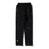 2023 High Street Fashion Brand Presentmen's Pants American Power genom representation Färg Speckled bläck Löst vakter Herr- och kvinnors par