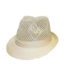 Kvinnors hattar för män cowboy halm sun vit khaki jazz cap panama sommarhatt