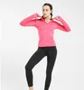 Active Shirts Sports Running Vestes Femmes Zipper Gym Yoga Outwear Slim Col montant Fitness Training Workout Jogging Sportswear Top