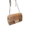 2023 Luksusowe designerskie torebki torebki mody podkładki crossbody klasyczne pikowana klapka cf 20cm wiertła Mini torba Marmont Velvet torebki kobiet