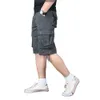 Herr shorts mode last shorts bomull män avslappnade taktiska shorts byxor lösa baggy strandshorts militär armé stil rak korta kläder g230316